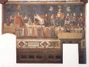 Ambrogio Lorenzetti Allegory of Good Governmert (mk08) oil painting artist